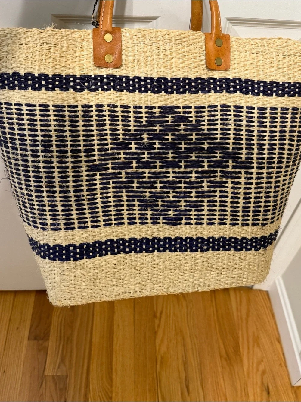 Mar y sol Ibiza Tote 100% woven sisal basket tote - Picture 5 of 16